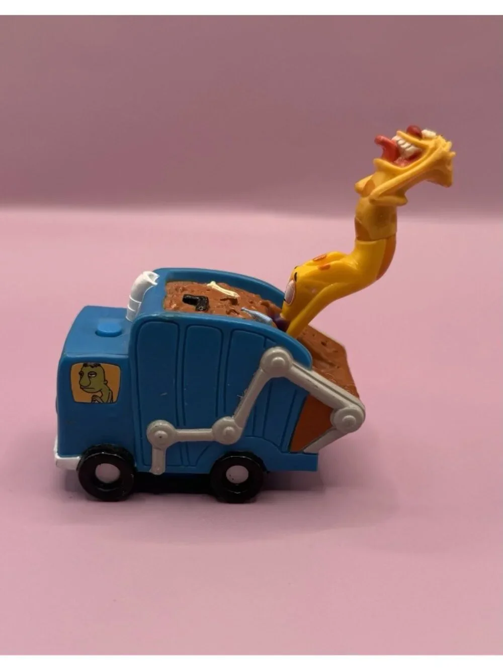 1999 Nickelodeon  Cat Dog  Pull Garbage Truck Pull String Back Burger King